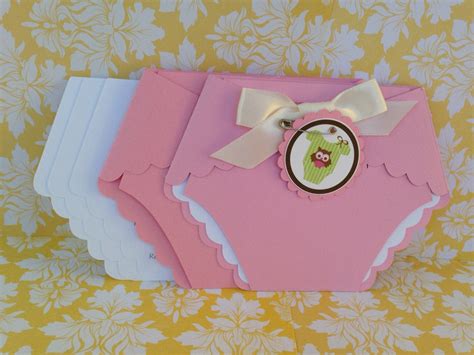 Baby Shower Diaper Invitations 25 Pink Baby Shower Diaper