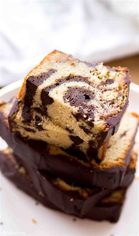 Vanilla Chocolate Marble Pound Cake A Latte Food