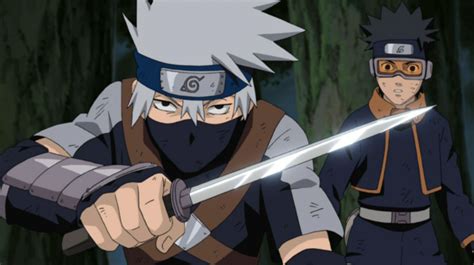 Naruto Com Armas Do Kakashi Hatake