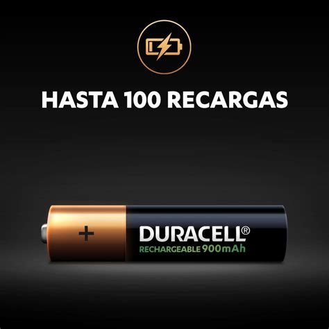 Pilas Recargables Duracell AAA De 900 MAh