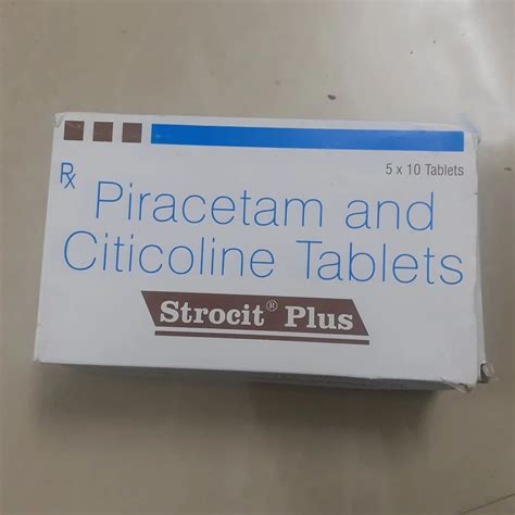 Piracetam And Citicoline Strocit Plus Tablet Mg At Box In