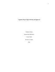 Capstone Project Topic Selection And Approval Edited Docx 1 Capstone