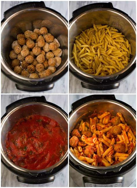 Instant Pot Penne Pasta With Meatballs Cooking Spot On BUBSDESK