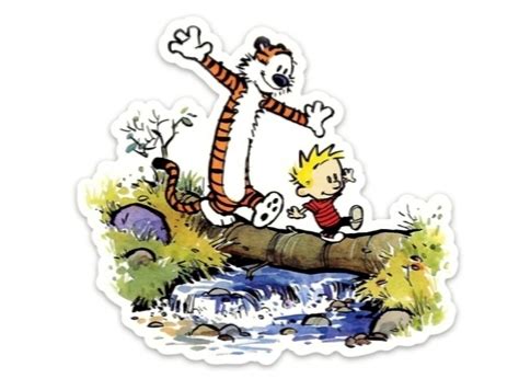 Calvin And Hobbes Sticker Calvin Hobbes Comic Hobbes Comic Etsy