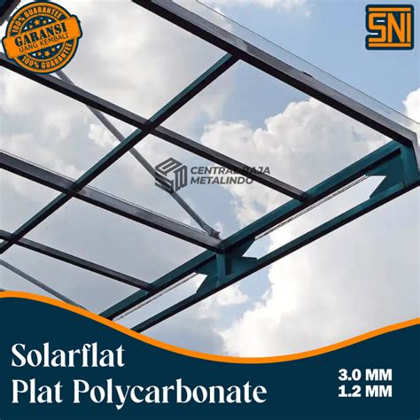 Jual Atap Solarflat Mm Solusi Solid Atap Solartuff Untuk Kanopi