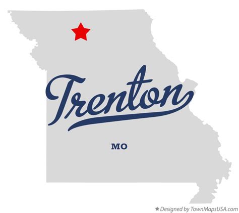 Map of Trenton, MO, Missouri