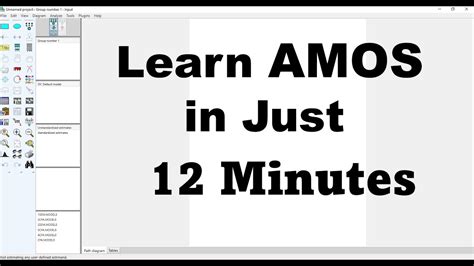 Understanding AMOS A Basic Tutorial For Beginners YouTube