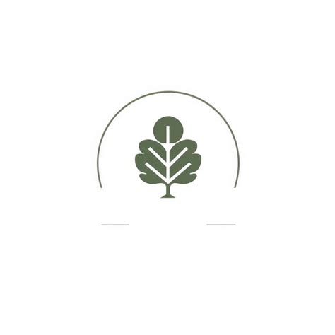 Ilustraci N De Un Logotipo De Hoja Verde Sobre Un Fondo Blanco Creado