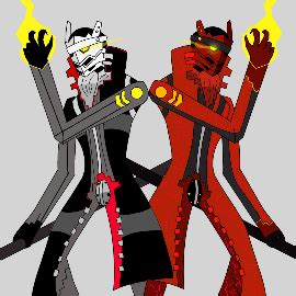 Persona4 Izanagi and Magatsu Izanagi by CrossoverEntity on Newgrounds