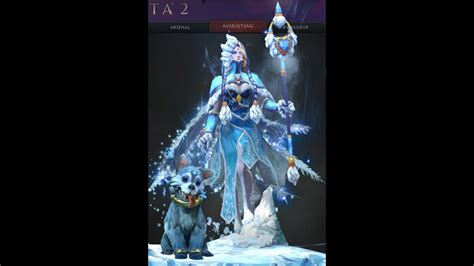 Dota 2 Crystal Maiden Arcana Frost Avalanche Bundle Youtube