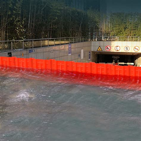 Abs L Shaped Flood Prevention Barriers Used For Municipal Flood Control