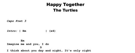 The Turtles Happy Together Guitar Lesson Tab And Chords Jgb