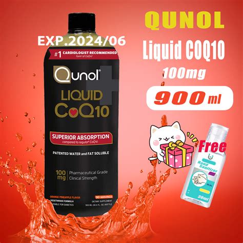 Qunol Liquid Coq10 100 Mg 30 4 Ounces 900ml Chocolate Import Store Thaipick