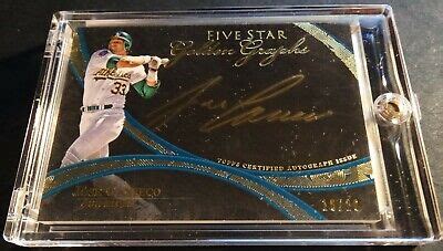 2014 JOSE CANSECO TOPPS FIVE STAR GOLDEN GRAPHS GOLD AUTO FSGG JC 18