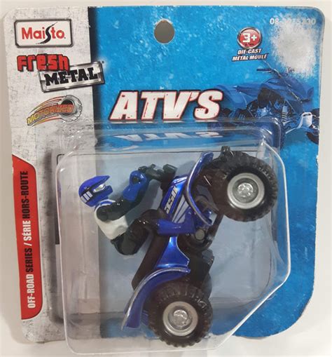 2013 Maisto Fresh Metal Motorized Atvs Off Road Series Blue Atv Quad