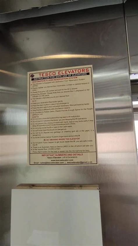 Tesco Kone Glass Elevator Maximum Speed 3sec Per Floor At Rs 4000000