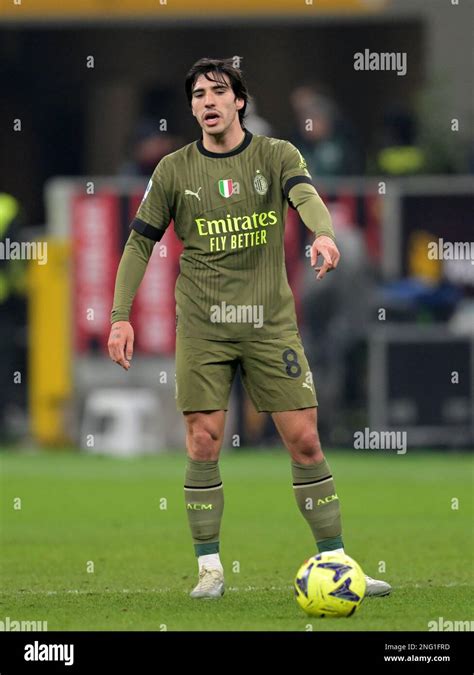 Waalwijk Netherlands Th Feb Milan Sandro Tonali Of Ac