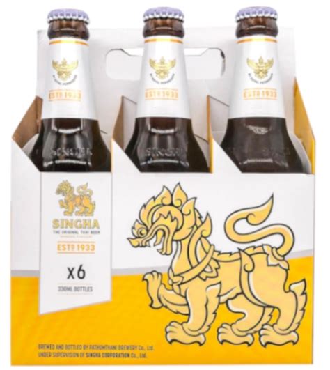 Singha Pale Lager 6pk Bottle Macarthur Beverages