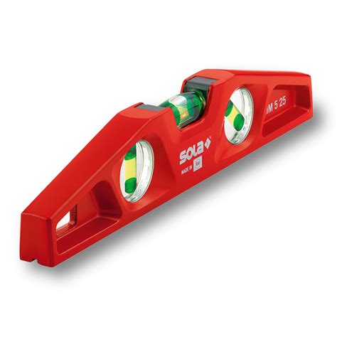 Sola Mm525 Magnetic Torpedo Aluminium Die Cast Spirit Level 10 25cm