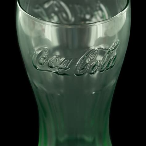 Libbey Coca Cola Flare 16 Oz Glass Green Glassware