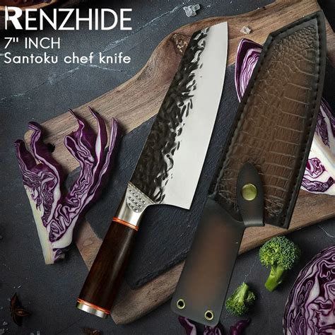 Rzd Polegada Santoku Chef Faca Japonesa Sushi Sashimi Capa A O