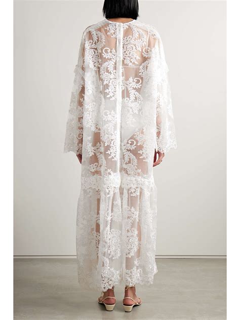 Simone Rocha Embroidered Tulle Maxi Dress Net A Porter