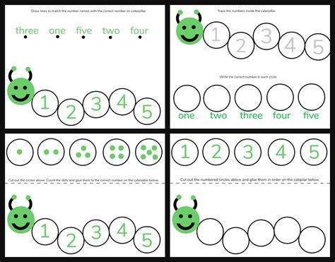 Counting Caterpillar Printable Nbkomputer