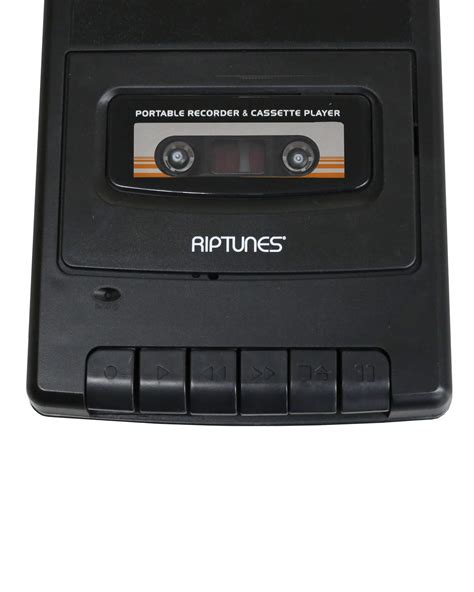 Riptunes Portable Cassette Player Recorder Retro Shoebox Tape Recorder Style With Built In Mic