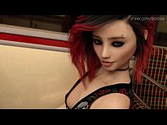 Rebel Teen Shows Off Her Ass And Titties To A Total Stranger In The Bus Become A Rockstar