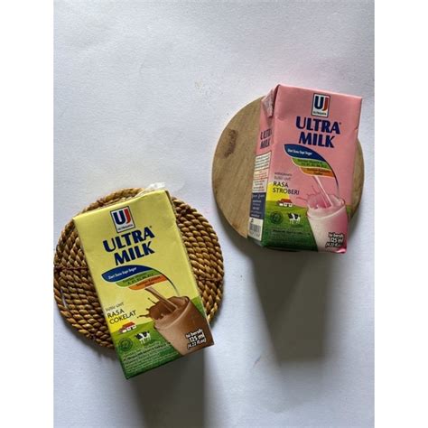 Jual SUSU ULTRA MILK MINI 125ml SUSU UHT RASA COKELAT DAN STROBERI