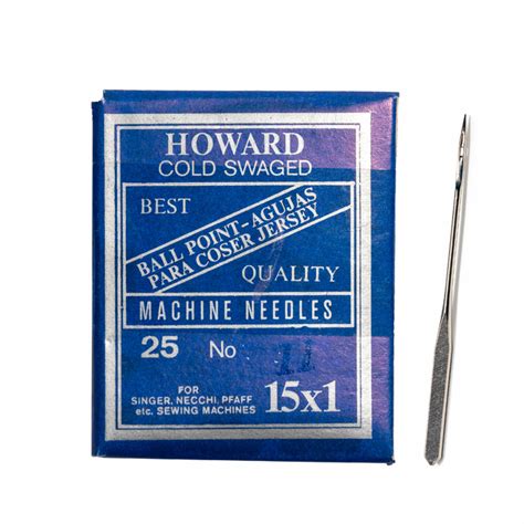 Agujas para Máquina Familiar Howard N 11 x 25 Uds Alta Calidad