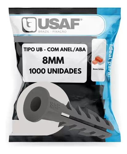 Bucha Ub Tradicional 8mm Aba Usaf Pacote 1000 Unidades MercadoLivre