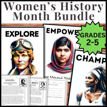 Bundle Women S History Month Posters Bulletin Board Biographies