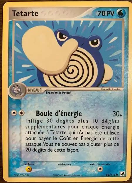 Tetarte 68 115 EX Forces Cachées carte Pokemon