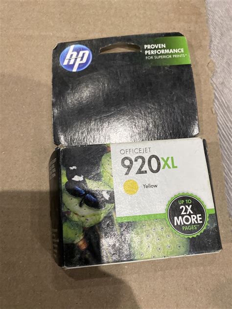 Hp Xl Yellow Ink Cartridge New Exp Ebay