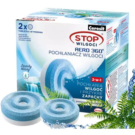 CERESIT STOP WILGOCI Tabletki do pochłaniania AERO 360 2x450G GÓRSKI