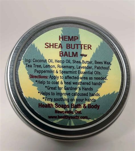 Hemp Shea Butter Balm For Problematic Hands 40gr Health Soaps Bath And Body