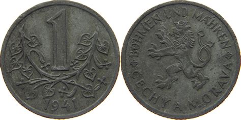 BÖHMEN MÄHREN KORUNA 1941 SS MA Shops