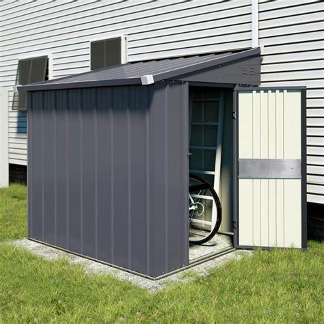 Reviews For VEIKOUS 4 Ft W X 10 Ft D Metal Storage Lean To Shed 40 Sq