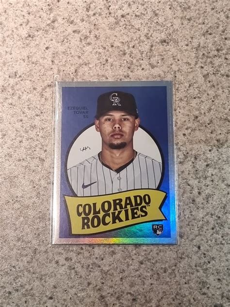 2023 Topps Archives 69T 20 Ezequiel Tovar 1969 Design Rainbow Foil RC