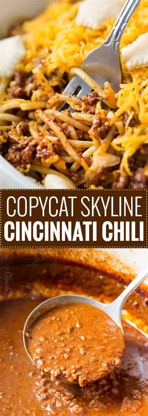 Copycat Skyline Cincinnati Chili The Chunky Chef