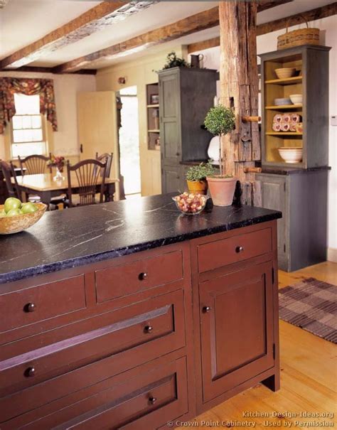 A Rustic Country Kitchen In The Early American Style