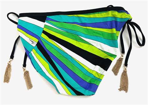 Trina Turk Sapphire Sunburst Bikini Side Tie Hipster Bottom Size Ebay