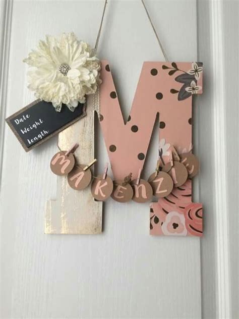 Pin By Smileydawn On Wood Crafting Baby Door Hangers Baby Door Baby