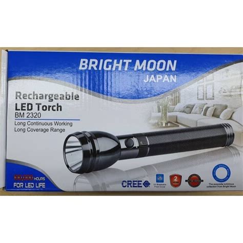 Bright Moon Japan Bm 2320 Led Torch Light Rechargeable Heavy Duty Torch