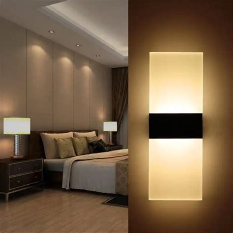 Aplique de acrílico LED para pared Lámpara decorativa para pared sala