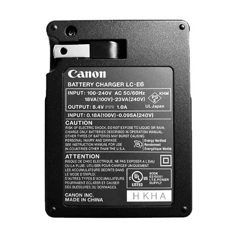 Canon LC E6 Charger For LP E6 Battery Pack Buy Online