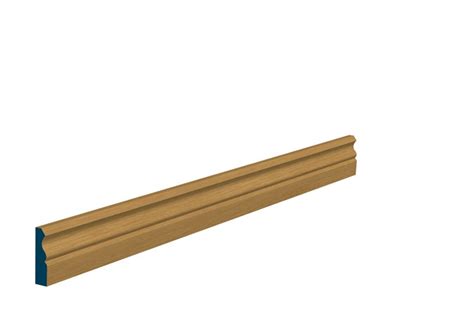 12 X 44 Pre Varnished Solid White Oak Ogee Door Stop