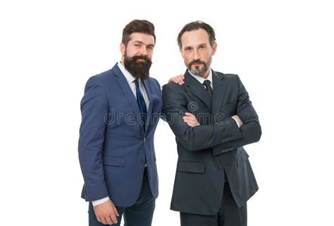 Bearded Businessmen In Formal Suit Mature Men Have Own Business