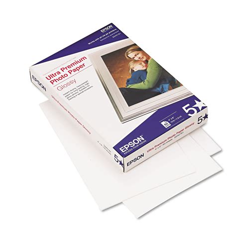 Ultra Premium Glossy Photo Paper, 11.8 mil, 4 x 6, Glossy Bright White ...